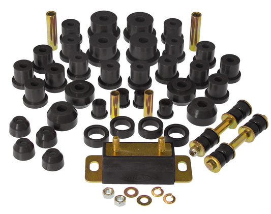 Prothane Total Vehicle Suspension Bushing Kit for 1965–1966 Ford Mustang w/ Trans. Mount, Black – 6-2024-BL