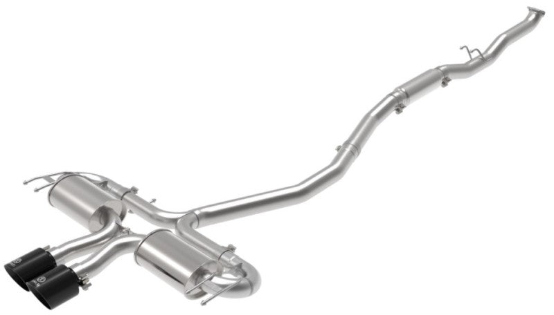 aFe Takeda 3in 304 SS Cat-Back Exhaust System w/Black Tips 17-20 Honda Civic Sport L4-1.5L (t) - eliteracefab.com