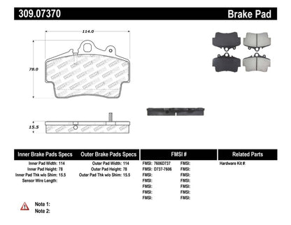 StopTech Performance Brake Pads - eliteracefab.com