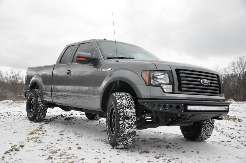 DV8 Offroad 09-14 Ford F-150 Baja Style Front Bumper - eliteracefab.com