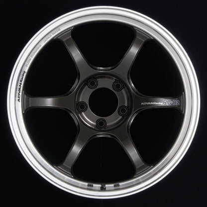 Advan YAT8F50DMBG RG-D2 18x7.5 +50 5-100 Machining & Black Gunmetallic Wheel