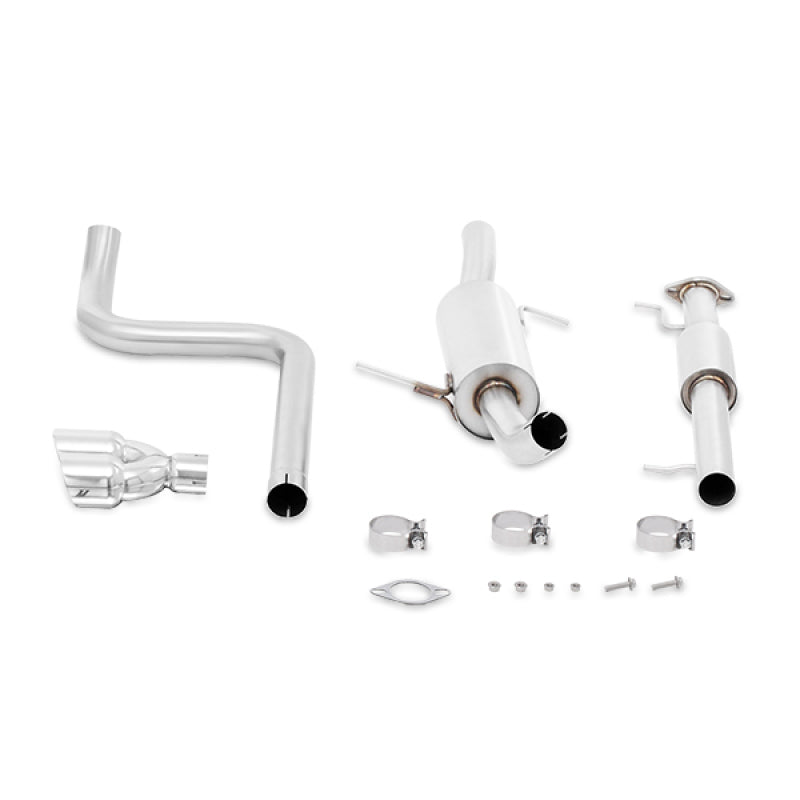 Mishimoto 14-16 Ford Fiesta ST 1.6L 2.5in Stainless Steel Resonated Cat-Back Exhaust w/ Polish Tips Mishimoto