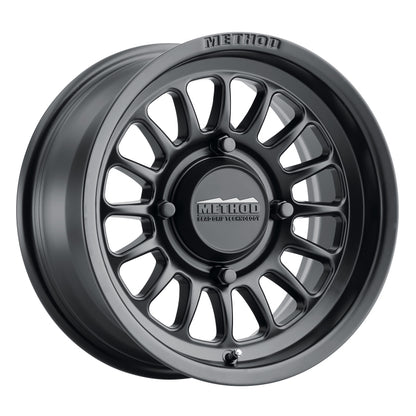 Method MR411 15x7 5+2/+38mm Offset 4x136 106.25mm CB Matte Black Wheel - eliteracefab.com