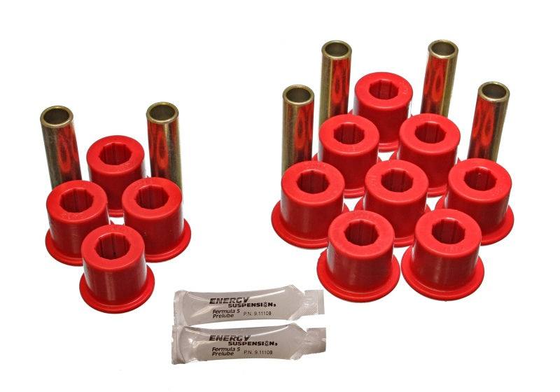 Energy Suspension Rear Spring Bushing Set - Red - eliteracefab.com