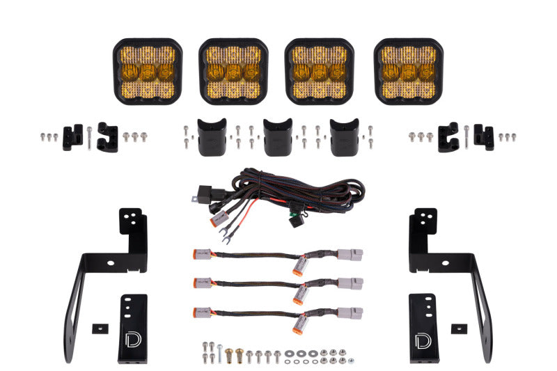 Diode Dynamics DD7230 SS5 Grille CrossLink LED lightbar kit for 2007-2018 Jeep Wrangler JK