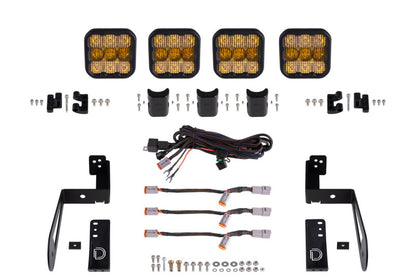 Diode Dynamics DD7230 SS5 Grille CrossLink LED lightbar kit for 2007-2018 Jeep Wrangler JK