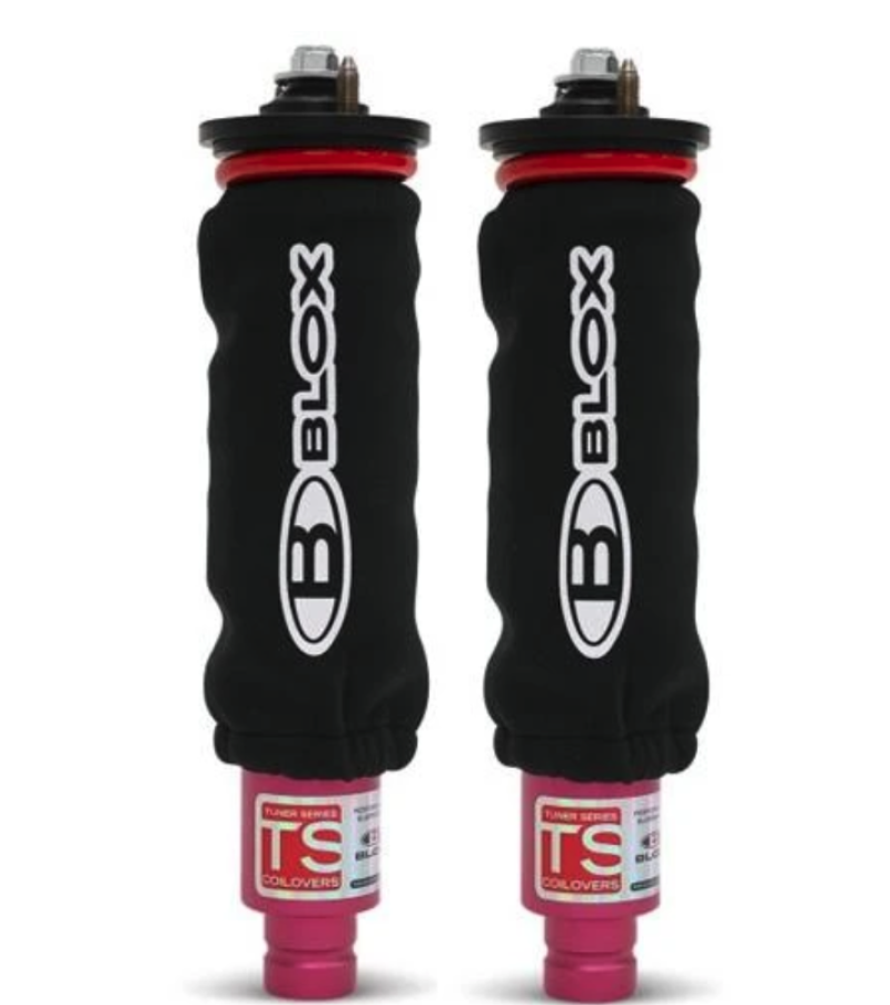 BLOX Racing Neoprene Coilover Covers - Black (Pair) BLOX Racing