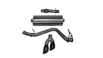 Corsa 14 GMC Sierra/Chevy Silv 1500 Reg. Cab/Std. Bed 5.3L V8 Black Sport Single Side CB Exhaust CORSA Performance