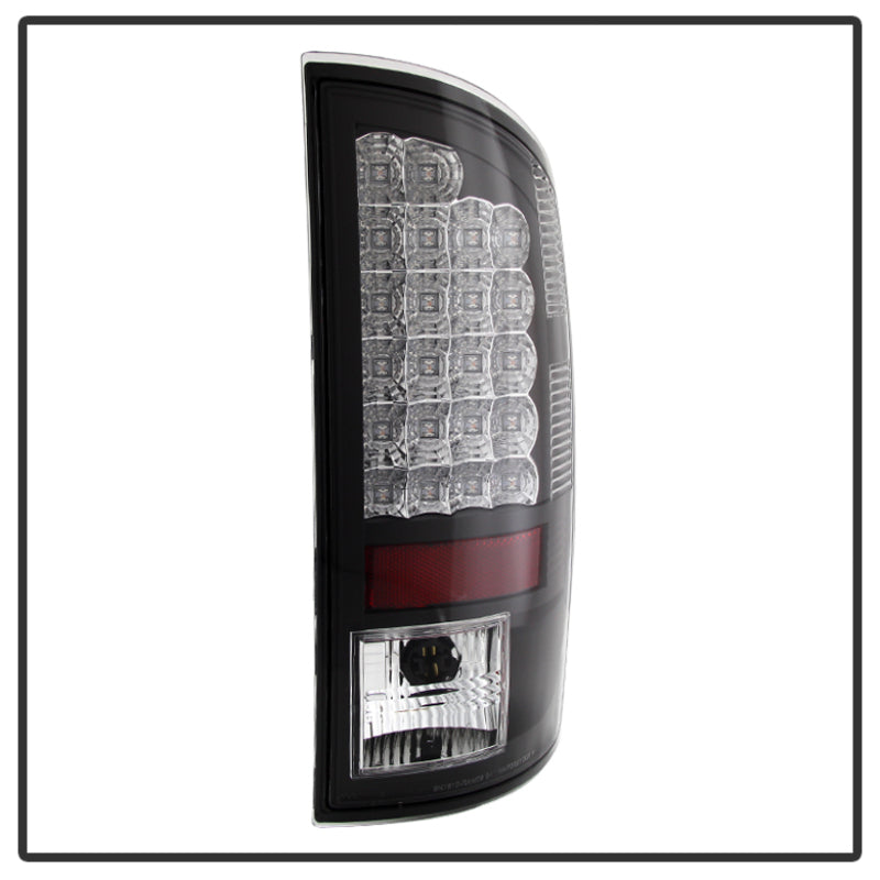 Spyder Dodge Ram 07-08 1500/Ram 07-09 2500/3500 LED Tail Lights Black ALT-YD-DRAM06-LED-BK - eliteracefab.com