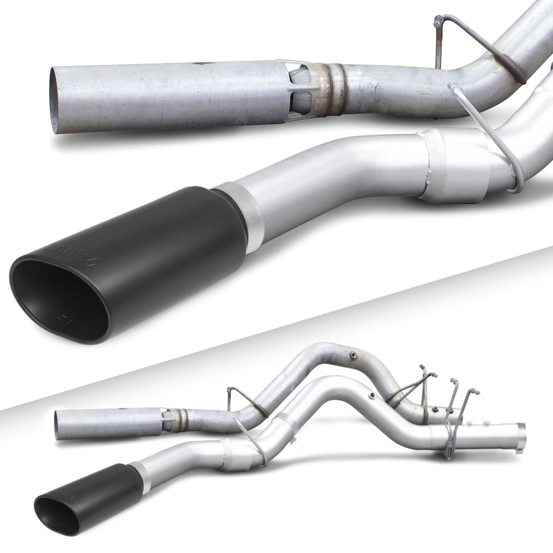 Banks Power 17+ GM Duramax L5P 2500/3500 Monster Exhaust System - SS Single Exhaust w/ Black Tip - eliteracefab.com