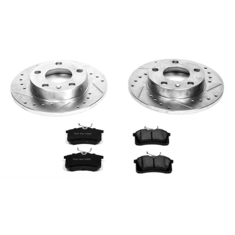Power Stop 02-06 Audi A4 Rear Z23 Evolution Sport Brake Kit PowerStop