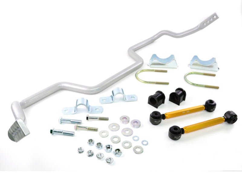 Whiteline 05+ Ford Mustang Coupe 8 cyl (Inc Shelby GT / GT500) Rear 27mm Heavy Duty Adj Swaybar - eliteracefab.com