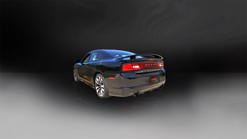 Corsa 12-13 Dodge Charger SRT-8 6.4L V8 Black Sport Cat-Back Exhaust CORSA Performance