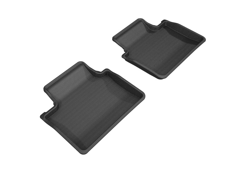 3D MAXpider L1PO01721509 2017-2019 Porsche Panamera Kagu 2nd Row Floormats - Black