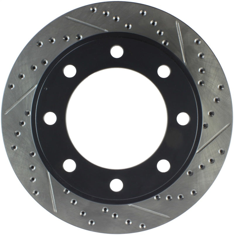StopTech 00-05 Ford Excursion 4WD / 99-04 F250/F350 Pickup Front Slotted & Drilled Left Rotor Stoptech
