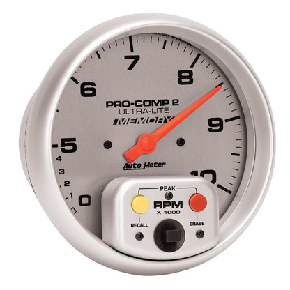 Autometer Ultra-Lite 5 inch 10K RPM In Dash Dual Range w/ Memory Tachometer 4499