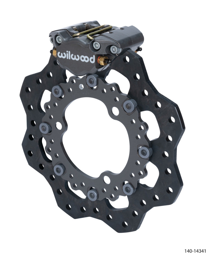 Wilwood Dynapro Single Front Kit 11.75in Dirt Modified 11.75in Scalloped Steel Rotor Wilwood