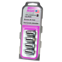 Load image into Gallery viewer, McGard SplineDrive Lug Nut (Cone Seat) M12X1.5 / 1.24in. Length (4-Pack) - Chrome (Req. Tool) - eliteracefab.com