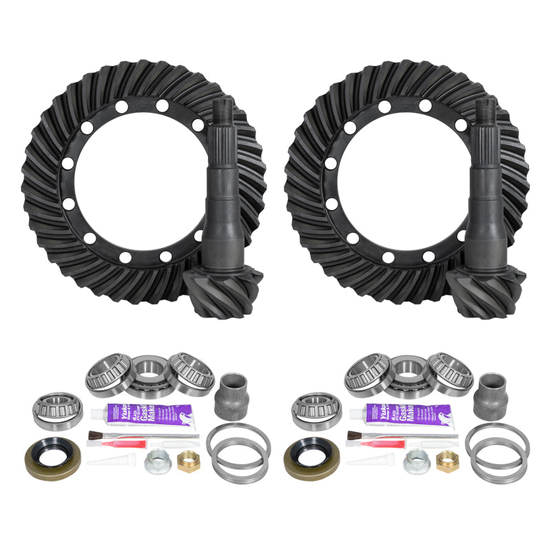 Yukon Ring & Pinion Gear Kit Front & Rear for Toyota 9.5/9.5 Differential 5.29 Ratio Yukon Gear & Axle