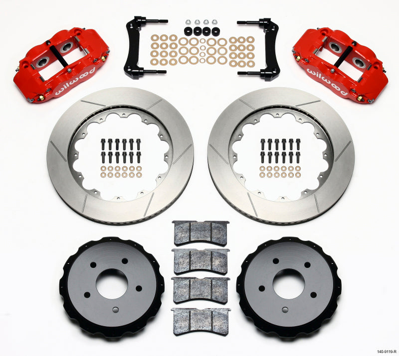 Wilwood Narrow Superlite 4R Rear Kit 14.00in Red 97-04 Corvette C5/Z06 05-13 C6 Wilwood