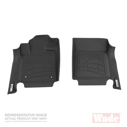 Westin 1999-2007 Ford Super Duty Reg/Super Cab/Crew Cab Wade Sure-Fit Floor Liners Front - Black