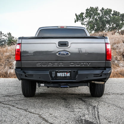 Westin 11-16 Ford F-250/350/450/550 Super Duty Pro-Series Rear Bumper - Textured Black Westin