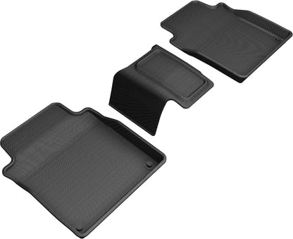 3D MAXpider L1AD05021509 2019-2020 Audi A8L Kagu 2nd Row Floormats - Black