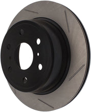 Load image into Gallery viewer, StopTech PowerSlot Chevrolet Avalanche/Silverado/Suburban/Tahoe / GMC Yukon Left Slotted Rear Rotor - eliteracefab.com