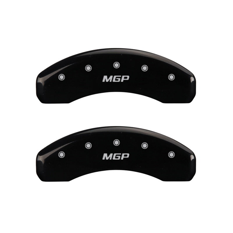 MGP Rear set 2 Caliper Covers Engraved Rear MGP Black finish silver ch MGP