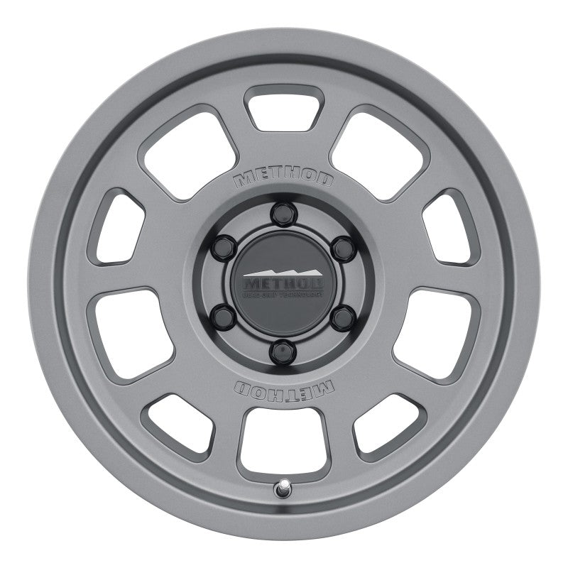 Method MR705 17x8.5 0mm Offset 6x5.5 106.25mm CB Titanium Wheel - eliteracefab.com