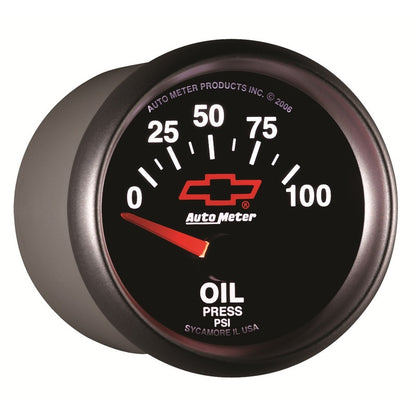 Autometer Oil Pressure 2-1/16, 0-100 PSI - Red Bowtie 3627-00406