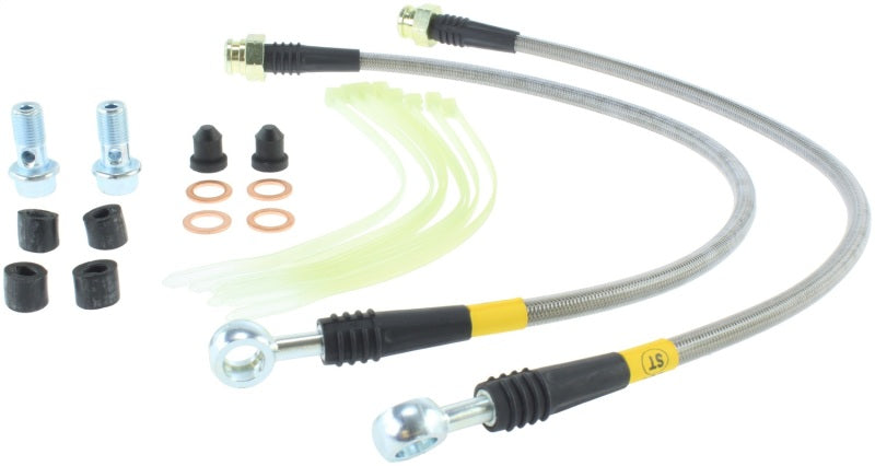 STOPTECH 11-14 JEEP GRAND CHEROKEE (ALL) STAINLESS STEEL FRONT BRAKE LINES, 950.58001 - eliteracefab.com