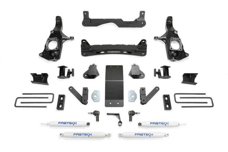 Fabtech 11-19 GM 3500HD 2WD/4WD 4in Basic Sys w/Perf Shks - eliteracefab.com