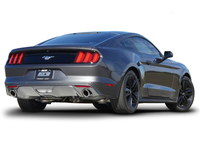 Borla S Type Cat Back 15-17 Ford Mustang 2.3L EcoBoost MT/AT 2.25in pipe 4in tip - eliteracefab.com