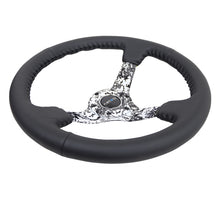 Load image into Gallery viewer, NRG Reinforced Sport Steering Wheel 350mm 3 Inch Deep Hydro Dipped Digital Camo 5mm spoke Black Leather Black Baseball Stitching - eliteracefab.com