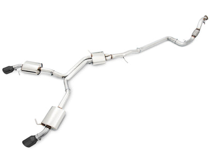 AWE Tuning Audi B9 A5 Touring Edition Exhaust Dual Outlet - Diamond Black Tips (Includes DP) AWE Tuning
