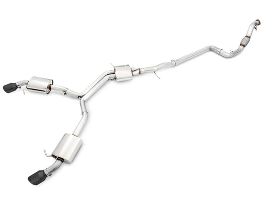 AWE Tuning Audi B9 A5 Touring Edition Exhaust Dual Outlet - Diamond Black Tips (Includes DP) AWE Tuning