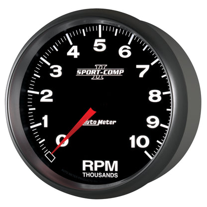 Autometer Sport-Comp II 5 inch 0-10000 RPM In Dash Tachometer 3698