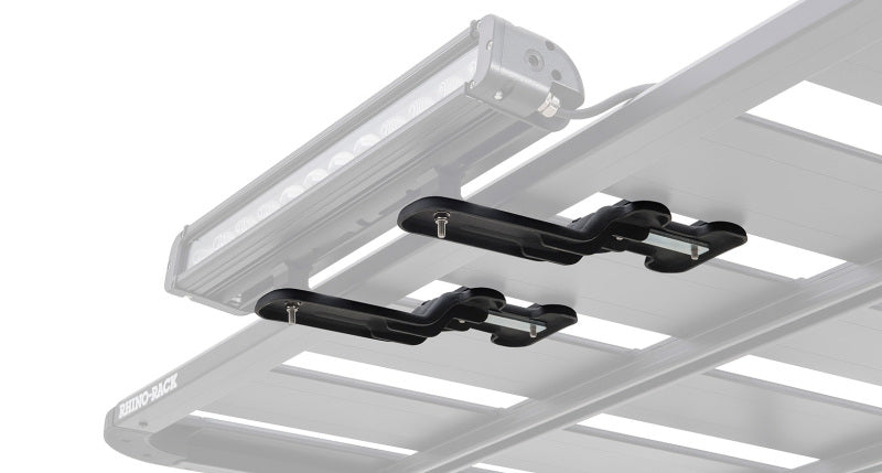 Rhino-Rack LED light Bar Mounting Brackets for Pioneer Platform Rack (x2) - 43156