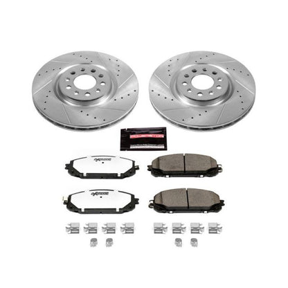 Power Stop 14-16 Jeep Cherokee Front Z36 Truck & Tow Brake Kit PowerStop