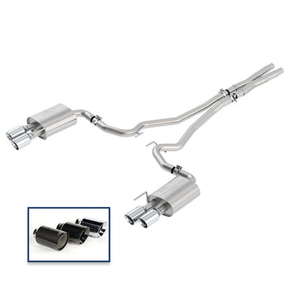 Ford Racing 2018 Mustang Gt 5.0L Cat-Back Touring Exhaust System w/Chrome Tips Ford Racing