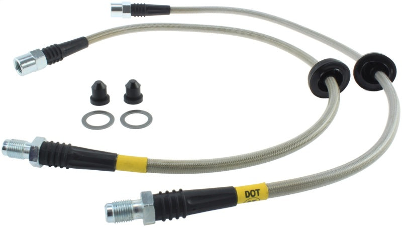 STOPTECH 00-06 BMW X5 STAINLESS STEEL FRONT BRAKE LINE KIT, 950.34009 - eliteracefab.com