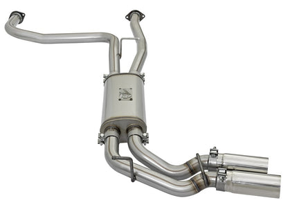 aFe POWER Rebel Series 2-1/2in 409 SS Cat Back Exhaust w/ Polished Tips 16-17 Nissan Titan V8 5.6L aFe