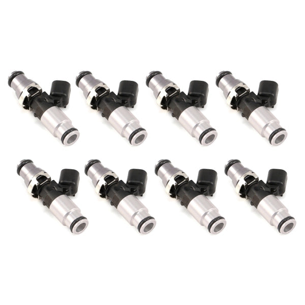 Injector Dynamics 2600-XDS Injectors - 60mm Length - 14mm Top - 14mm Bottom Adapter (Set of 8) - eliteracefab.com