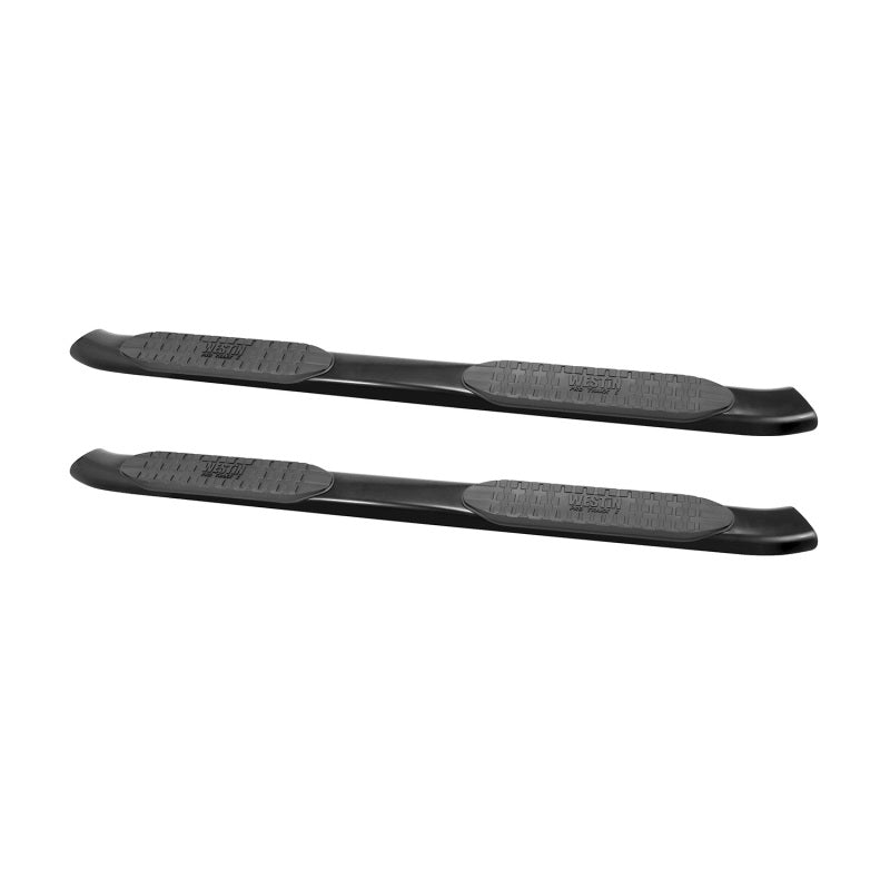 Westin 2009-2018 Dodge/Ram 1500/2500/3500 Crew Cab PRO TRAXX 5 Oval Nerf Step Bars - Black - eliteracefab.com