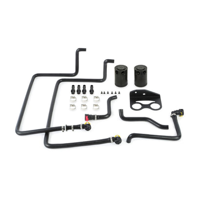 Mishimoto 15-16 Ford F-150 EcoBoost 3.5L Baffled Oil Catch Can Kit - Black - eliteracefab.com