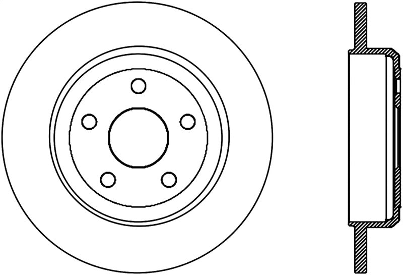 StopTech Slotted Sport Brake Rotor 11-17 Jeep Grand Cherokee (Excludes SRT8) Stoptech