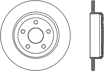 StopTech Slotted Sport Brake Rotor 11-17 Jeep Grand Cherokee (Excludes SRT8) Stoptech