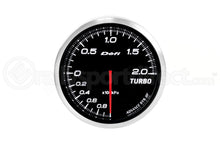 Load image into Gallery viewer, DEFI Advance BF White 60mm 2 Bar Boost Gauge (Metric) - eliteracefab.com