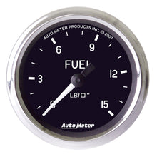 Load image into Gallery viewer, Autometer Cobra 2 inch 0-15 PSI w/ ISO Fuel Pressure Gauge